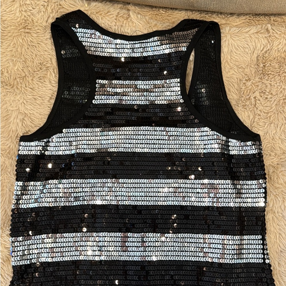 New years sparkly tank, small